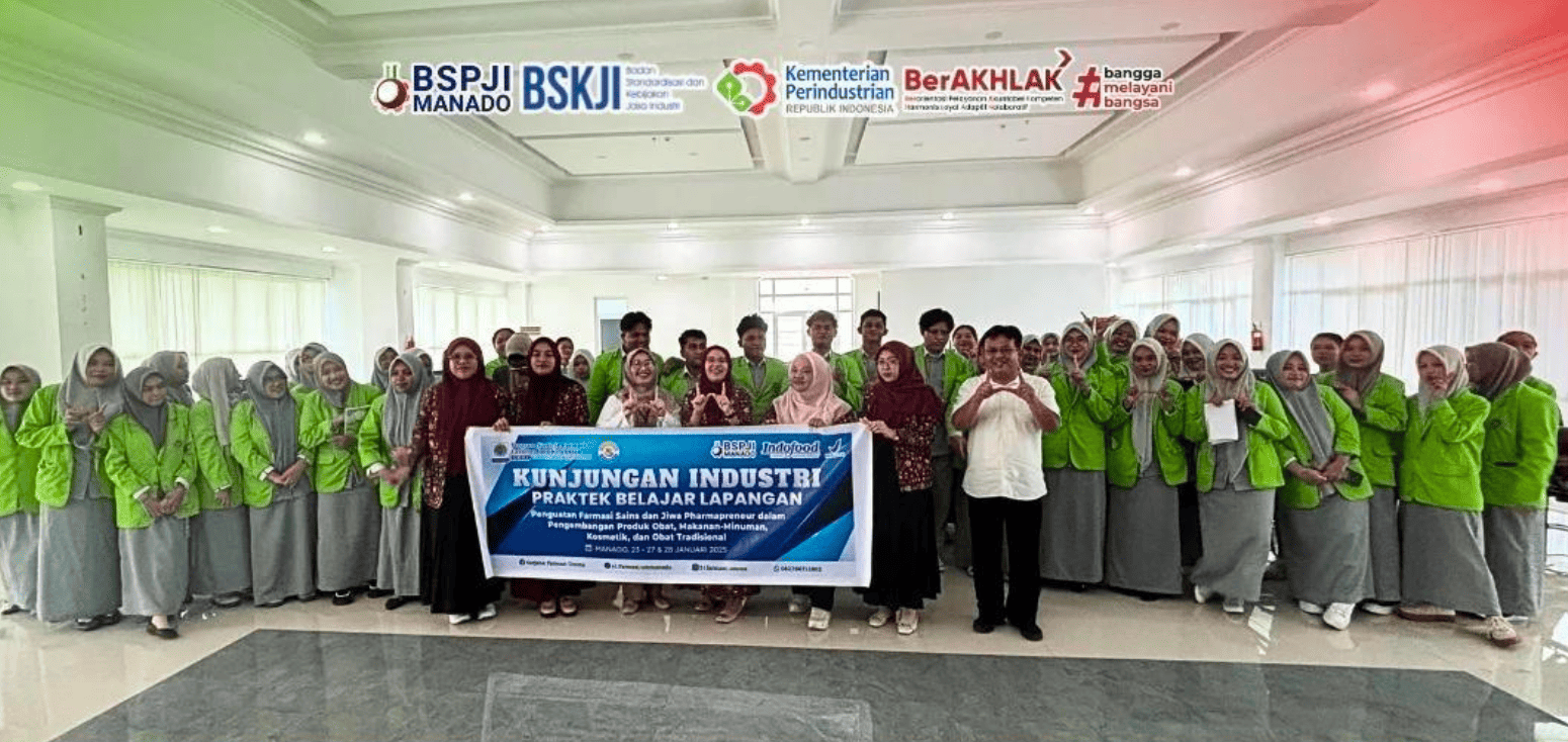 Mahasiwa Farmasi UM-Manado Laksanakan PBL Industri Melalui Kunjungan ke BSPJI Manado
